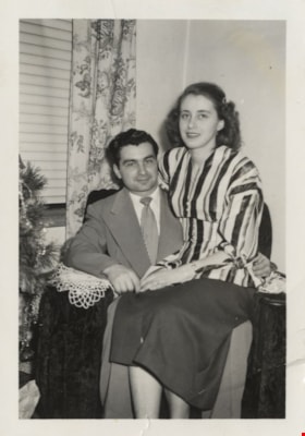 John and Lillian Yanko at Christmas, December 25, 1949 thumbnail