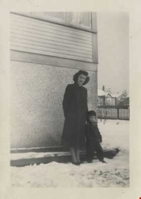 Lillian with her nephew Ernie, December 30, 1948 thumbnail