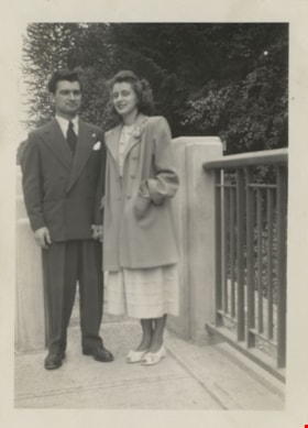 Newlyweds Lillian and John Yanko, June 21, 1949 thumbnail