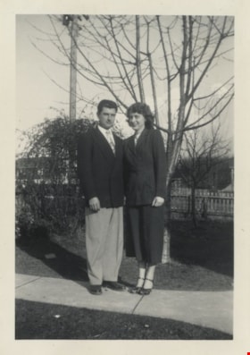 Mike Yanko with Lillian, March 12, 1950 thumbnail