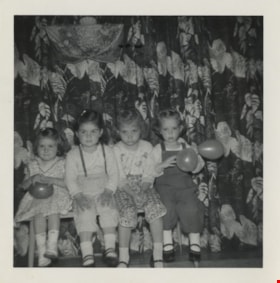 Sherrie, Rhonda and two friends, July 1957 thumbnail