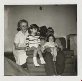 Jenny and Joseph with their grandchildren, December 1957 thumbnail