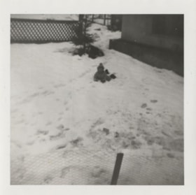 Sherrie Yanko in the snow, December 1957 thumbnail