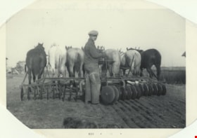 John Yanko ploughing a field, [194-] (date of original), copied November 1976 thumbnail