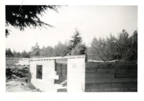 Yanko family house under construction, [1950 or 1951] thumbnail