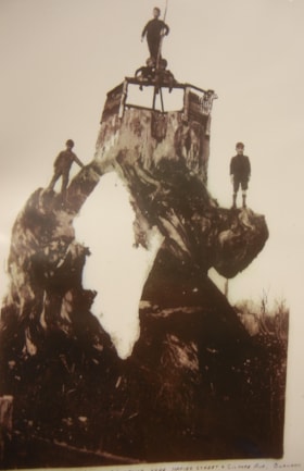 Blasting stump, [1920] (date of original), digitally copied 2012 thumbnail