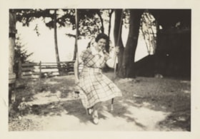 Charlotte Hill on a swing, [1938] thumbnail