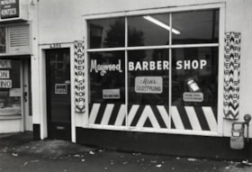 Maywood Barber Shop, October, 1976 thumbnail