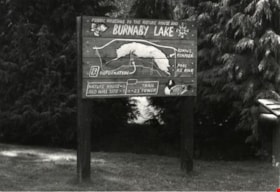 Burnaby Lake Nature House Sign, September, 1976 thumbnail