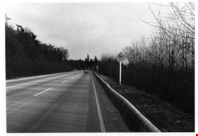 Deer Crossing Sign on Road to SFU, January 18, 1978 thumbnail
