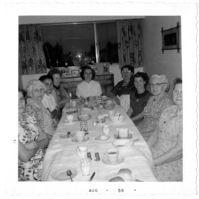 Ladies sewing group banquet, August 1959 thumbnail