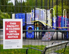 Confederation park playground closure, April 29, 2020 thumbnail