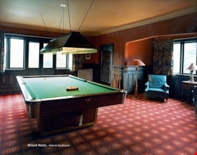 6664 Deer Lake Avenue billiard room, [1979] thumbnail
