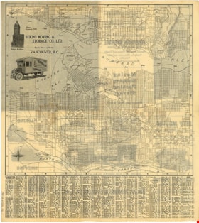 Indexed map of Greater Vancouver, [193-] thumbnail