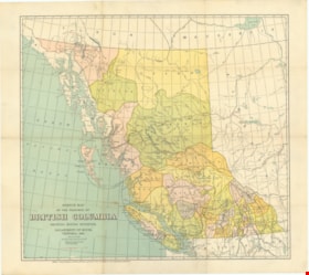 Sketch map of the Province of British Columbia showing mining divisions, 1907 thumbnail