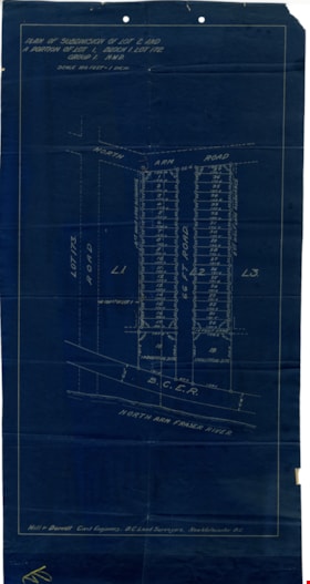 Proposed subdivision plans of D.L. 172, 1912 thumbnail