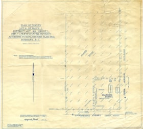 Plan of Survey Lot A of Block 1 District Lot 42, June 1957 thumbnail