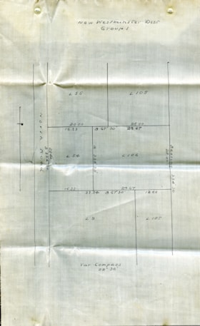 Survey plans along North Road, [1911] thumbnail