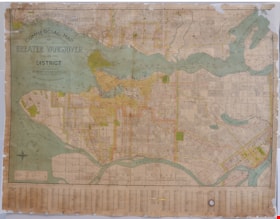 Commercial Map of Greater Vancouver and District, July 1921 thumbnail