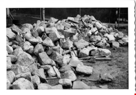 Rocks from Burnaby Muncipal Hall at Edmonds, [1970] thumbnail