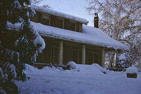 Elworth house covered with snow, [between Dec. 1971 and Jan. 1972] thumbnail