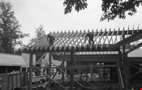 Construction of Village Trading Co. building in Heritage Village, 1971 thumbnail