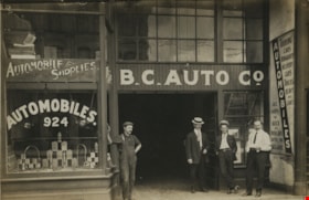 BC Auto Company storefront, [1907] thumbnail