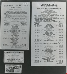 British Columbia Electric Railway Company timetables, [between 1946 and 1973] thumbnail