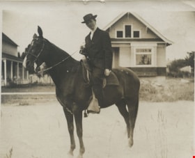 Young man on a horse, [190-] thumbnail