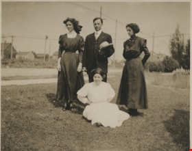 Three women and a man, [1900] thumbnail