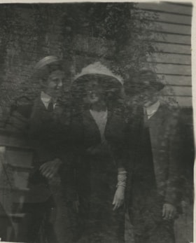 Two young men and a woman, [1900] thumbnail
