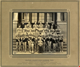 Burnaby Cougars lacrosse team, 1934 (date of original), copied 1976 thumbnail