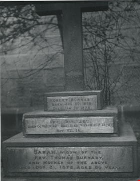 Burnaby family gravestones, [194-] thumbnail