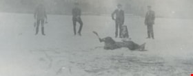 B. Patterson with his dog on Burnaby Lake, [190-] (date of original), copied 1977 thumbnail