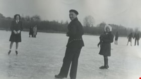 Skating on Burnaby Lake, [1940] (date of original), copied 1977 thumbnail