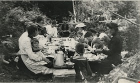 Lewis family picnic, [1910] (date of original), copied 1977 thumbnail