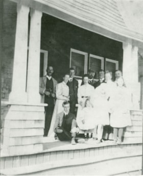 Sprott family on the porch, [190-](date of original), copied 1978 thumbnail
