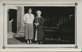 Two women at the porch, [192-?] thumbnail