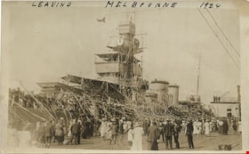 HMS Delhi at Melbourne Harbour, Australia, [1924] thumbnail