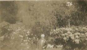 Woman in Butchart Gardens, [192-?] thumbnail