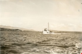 Motor boat on the water, May 1938 thumbnail