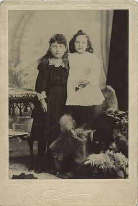 Two young girls, [190-] thumbnail