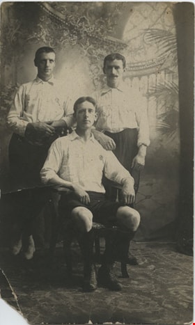 Three men in uniforms, [191-] thumbnail