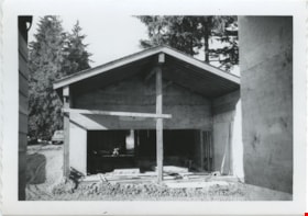 Construction of Deer Lake garage in Heritage Village, [1971] thumbnail