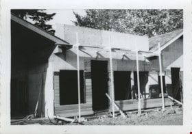 Construction of general store in Heritage Village, [1971] thumbnail