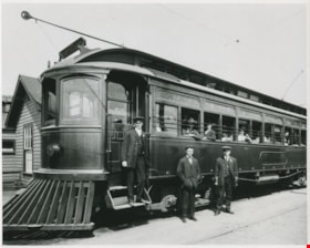 Interurban tram at Steveston, [1908] thumbnail