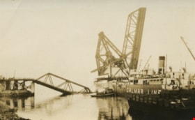 Original Second Narrows Bridge collapses, [between 1925 and 1930] thumbnail