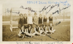Burnaby South High School Senior Girls Grass Hockey team, [1928 or 1929] thumbnail