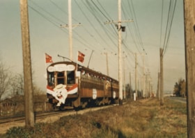 Tram no. 1231 on Railway Avenue line, February 28, 1958 thumbnail