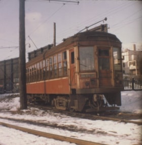 Tram no. 1232 at Marpole, February 1957 thumbnail